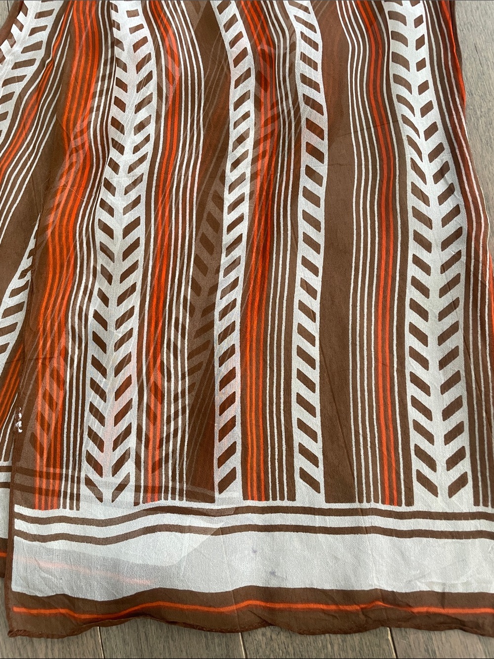 Vintage Twilly, Head Scarf, Hair Wrap, Neck Scarf - 42" x 12.5" - Picture 8 of 13